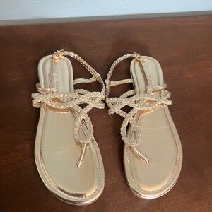 Like new gold sandals